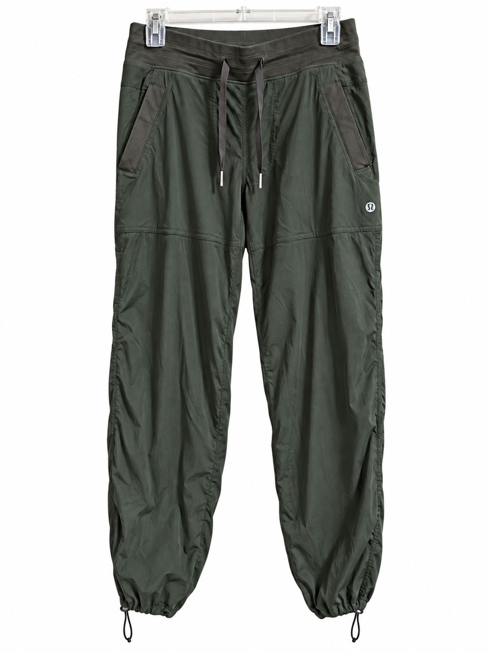 Lululemon Women’s Size 8 Dark Olive Green Lightweight Jogger Pants Drawstring